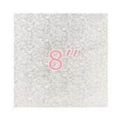 8''Cake Board Square Silver image