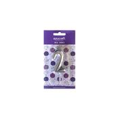 Numeral Candle Silver - Number 2 - 60mm