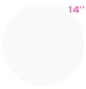 PME - 14" Round Cake Boards with Wrapped Edges, White