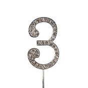 Diamante Number Silver - 3 image