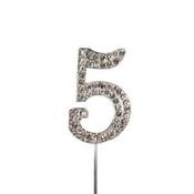 Diamante Number Silver - 5 image
