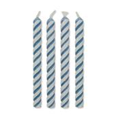 PME Candles - Blue Small Striped (48mm / 1.9”) - Set Of 24