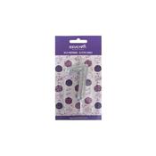 CANDLE NO. 7 SILVER GLITTER WITH BLISTER