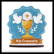 COMMUNION TOPPER CHALICE WITH POPCORN 12 X 12.5 CM. DEKORA ( 354125 )