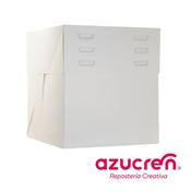 12 " WHITE CAKE BOX 30 X 30CM ADJUSTABLE HEIGHT 20 TO 30 CM