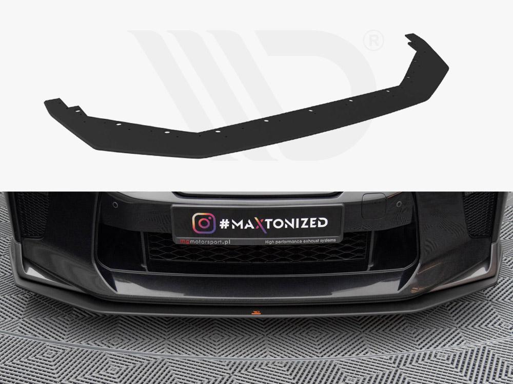 Front Splitter Nissan Gt R R35 Street PRO Front Splitter Nissan GTR R35 2nd Facelift - Maxton Design ...