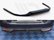 Central Rear Splitter VW Passat B8 - Carbon Look - Maxton Design Ireland image