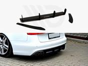 Rear Diffuser &amp; Rear Side Splitters Audi A6 S-Line C7 - Maxton Design Ireland image