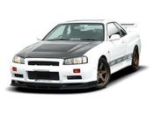 Front Splitter Nissan Skyline R34 GTR (For 2299 Bumper) GTR Look (1998-2002) - Maxton Design Ireland image