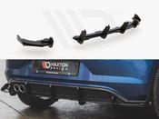 Street PRO Rear Valance + Flaps VW Polo GTI Mk6 - Red + Gloss Flaps - Maxton Design Ireland