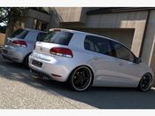 Rear Valance VW Golf VI With 2 Exhaust HOLE - Maxton Design Ireland