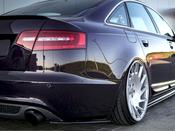 Rear Side Splitters Audi A6 C6 S-line Facelift Sedan (2008-2011) - Maxton Design Ireland image