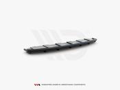 Central Rear Splitter (Vertical Bars) Audi A6 C7 S-Line Avant Exhaust 2X1 (2011-2014) - Maxton Design Ireland