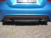 Central Rear Splitter (Vertical Bars) Mercedes A-class W176 Amg-line Pre-facelift (2013-2015) - Maxton Design Ireland image