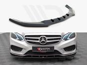 Front Splitter V.1 Mercedes E Amg-Line Sedan W212 Facelift (2012-2016) - Maxton Design Ireland image