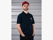 Classic Polo Shirt Mens - Navy Blue - Maxton Design Ireland image