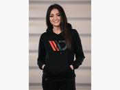 Classic Hoodie Womens - Black - Maxton Design Ireland