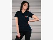 Classic Polo Shirt Womens - Navy Blue - Maxton Design Ireland image