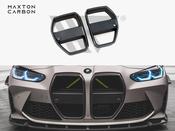 Carbon Fiber Front Grill + License Plate Holder Base BMW M4 G82 / M3 G80 - Maxton Design Ireland