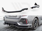 Rear Splitter V.1 (Vertical Bars) + Flaps Honda Civic Sport Mk10 Facelift - Maxton Design Ireland image
