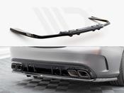 Rear Splitter (Vertical Bars) Mercedes-AMG C63 Sedan / Estate W205 Facelift - Maxton Design Ireland image