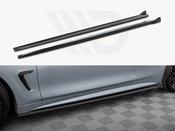 Side Skirts Diffusers V.2 BMW 4 Coupe / Gran Coupe / Cabrio M-Pack F32 / F36 / F33 - Maxton Design Ireland