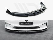 Front Splitter V.1 Tesla Model S Plaid Mk1 Facelift - Maxton Design Ireland image