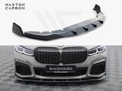 Prepreg Carbon Fiber Front Splitter + ABS Splitter BMW 7 M-Pack G11 Facelift - Maxton Design Ireland image