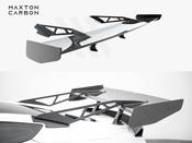 Carbon Spoiler With Upper Swan Mounting Chevrolet Corvette Stingray / Grand Sport C7 - Maxton Design Ireland image