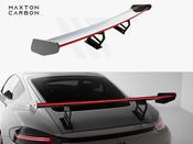 Carbon Spoiler With Internal Brackets Uprights V.2 + LED Porsche 718 Cayman GTS 982c - Maxton Design Ireland image