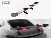 Carbon Spoiler With Upper Swan Mounting V.1 + LED Porsche 718 Cayman GTS 982c - Maxton Design Ireland image