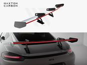Carbon Spoiler With Upper Swan Mounting V.2 + LED Porsche 718 Cayman GTS 982c - Maxton Design Ireland image