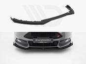 Street PRO Front Splitter + Flaps Ford Focus ST Mk3 Facelift - Black-Red + Gloss Flaps - Maxton Design Ireland image