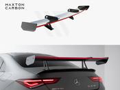 Carbon Spoiler With Upper Swan Mounting + LED Mercedes-Benz CLA Coupe C118 / C118 Facelift - Maxton Design Ireland image