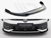 Front Splitter V.3 + Flaps Volkswagen Golf GTI / GTE / R-Line Mk8 Facelift - Maxton Design Ireland