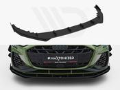 Street PRO Front Splitter V.1 + Flaps Audi S3 Sportback / A3 S-line Sportback 8Y Facelift - Maxton Design Ireland image