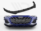 Street PRO Front Splitter V.1 + Flaps Audi A3 S-Line Sedan / S3 Sedan 8Y Facelift - Maxton Design Ireland image