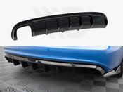 Rear Valance Audi A4 S-Line Sedan B8 (Version with dual exhaust tips on one side) - Maxton Design Ireland