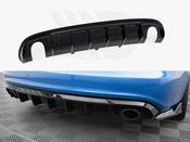 Rear Valance Audi A4 S-Line Sedan B8 (Version with single exhaust tips on both sides) - Maxton Design Ireland