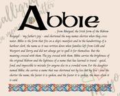 Abbie - Celtic Name Print | Digital Download