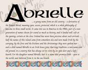 Abrielle - Celtic Name Print | Digital Download