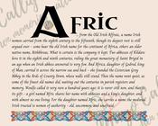 Afric - Celtic Name Print | Fine Art Print - 16x20" (40x50 cm)