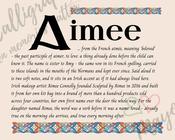 Aimee - Celtic Name Print | Digital Download