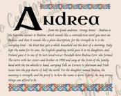 Andrea - Celtic Name Print | Fine Art Print - 8x10" (20x25 cm)