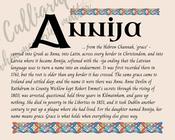 Annija - Celtic Name Print | Digital Download