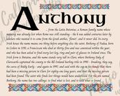 Anthony - Celtic Name Print | Fine Art Print - 8x10" (20x25 cm)