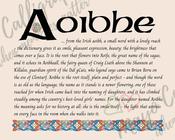 Aoibhe - Celtic Name Print | Digital Download