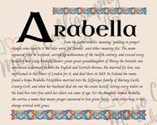 Arabella - Irish Name - Fine Art Print - 8x10" (20x25 cm) image