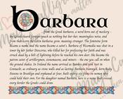 Barbara - Celtic Name Print | Fine Art Print - 16 x 20 inches