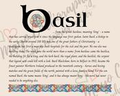 Basil - Irish Name - Fine Art Print - 8 × 10 in (20 × 25 cm) image